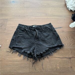 Garage Charcoal Jean Shorts